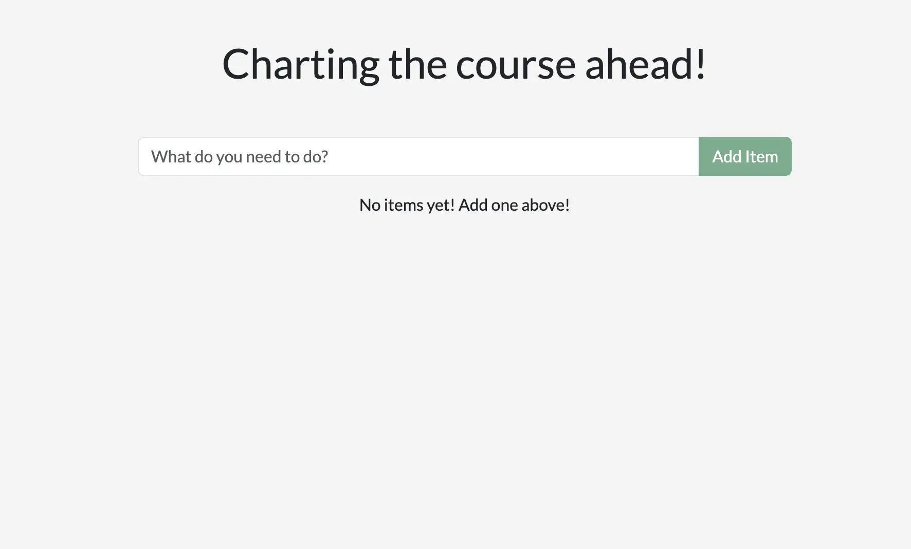 在添加项文本字段中更新了占位符的待办事项应用截图"