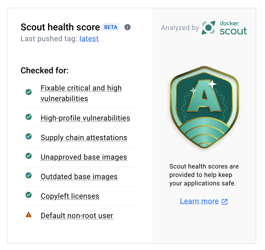 Scout "A" 健康评分